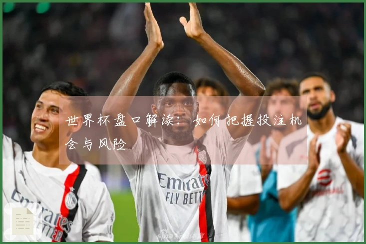 世界杯盘口解读：如何把握投注机会与风险